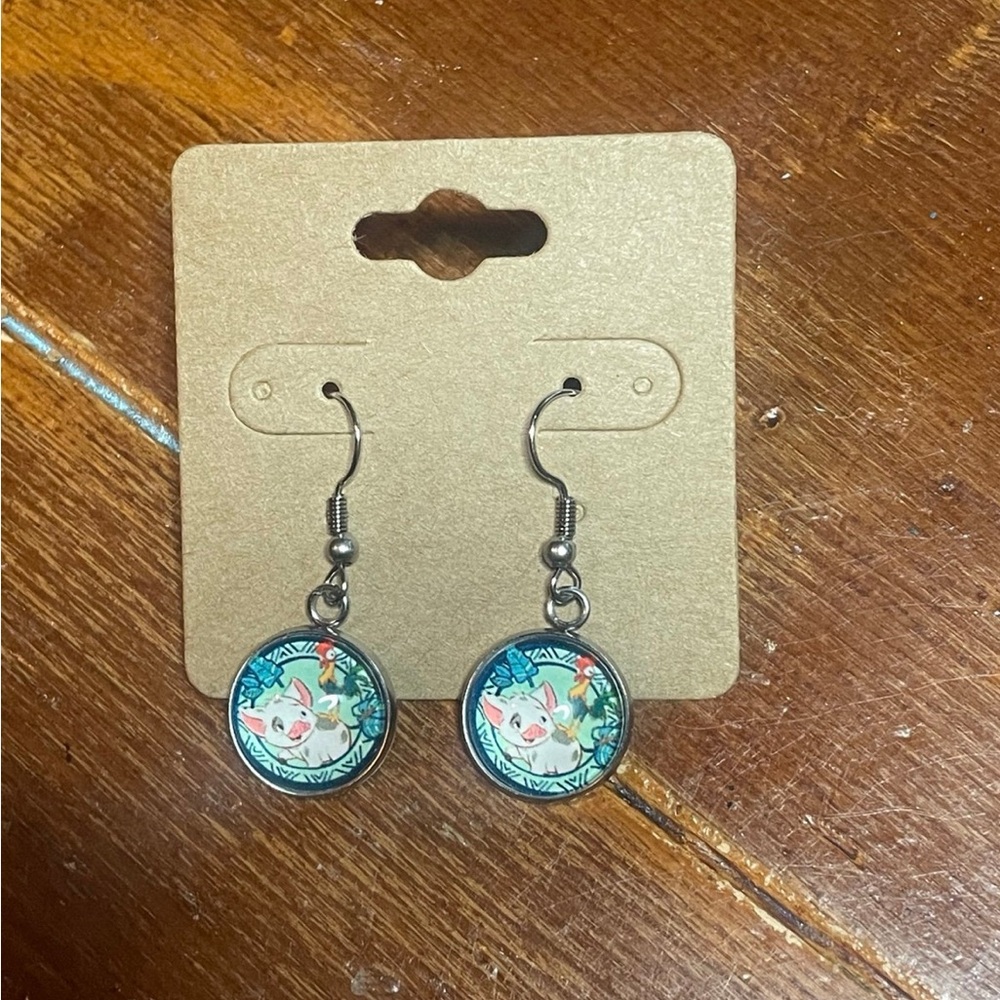 Pua and Hei Hei earrings